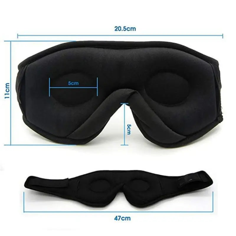 Bluetooth Sleeping Headphones 3D Eye Mask Wireless Air Travel 5.0 Headband Soft Elastic Comfortable Music Earphones