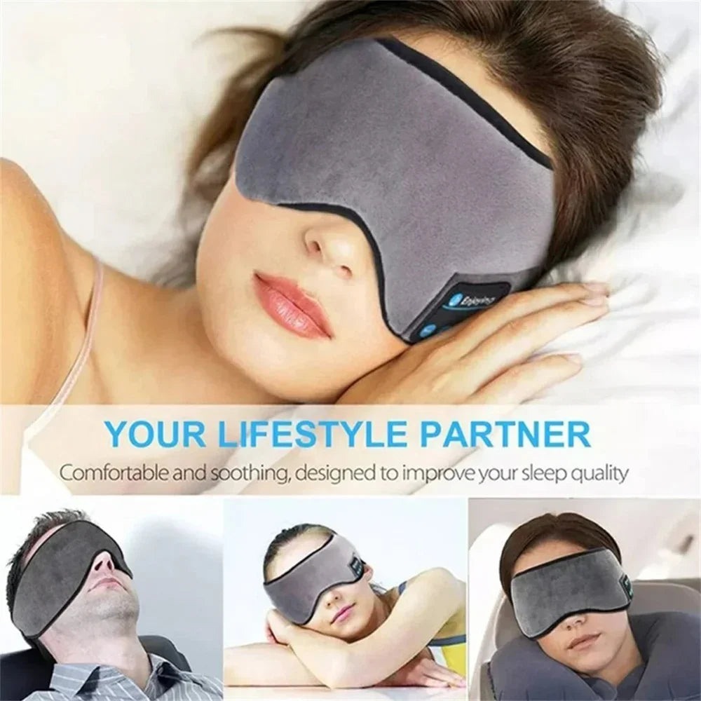 Sleep Headphones Bluetooth Eye Mask 5.0 Headphones Music Travel Sleeping Headphones Sleeping Mask